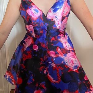 Blue Floral Dress